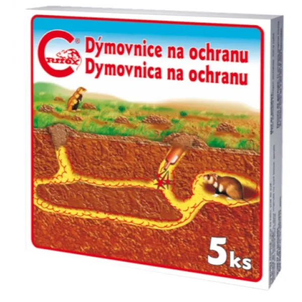 Odpudzovač krtkov Critox dymovnica 5ks