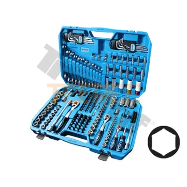 TRIUMF gola sada 1/4", 3/8" a 1/2", 198 dielna, 6-hran hlavice Triumf®, plus OP račňové kľ. 8-19 mm