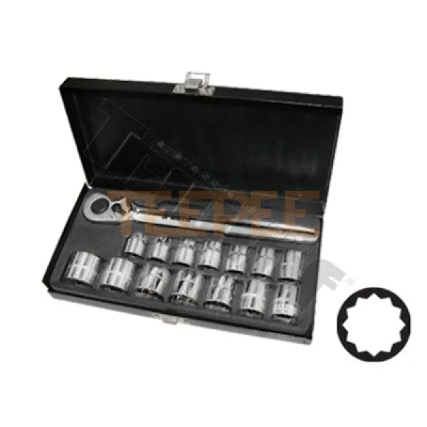 TRIUMF gola sada 1/2" nízky profil hlavíc