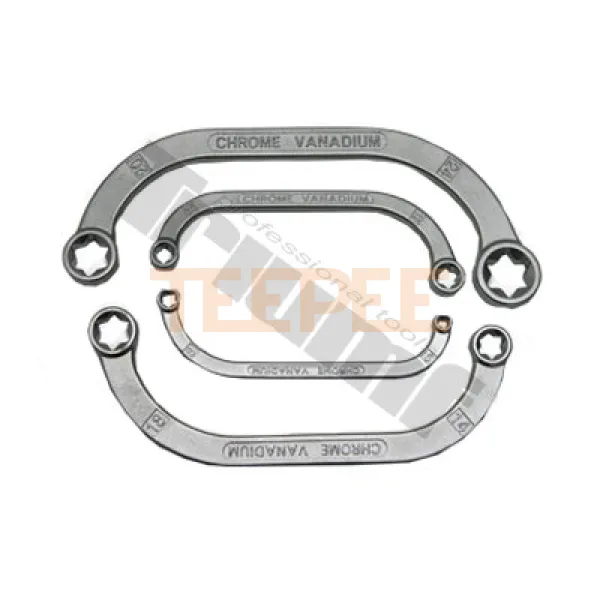 TRIUMF sada kľúčov "banánových" E-profil, 4-dielna