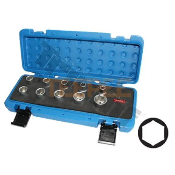 TRIUMF sada 1/2" 6-hranných hlavíc v palcových mierach, 10 dielna