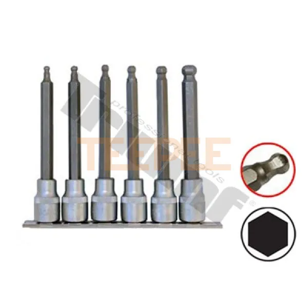 TRIUMF hlavice 1/2" inbus 5-12mm zakončené guličkou 6ks