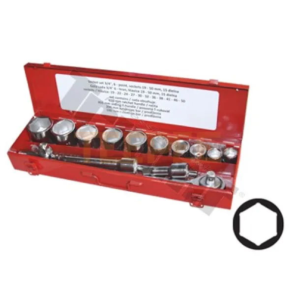 TRIUMF gola sada 3/4" vstup, 15 - dielna, 6 - hranné hlavice