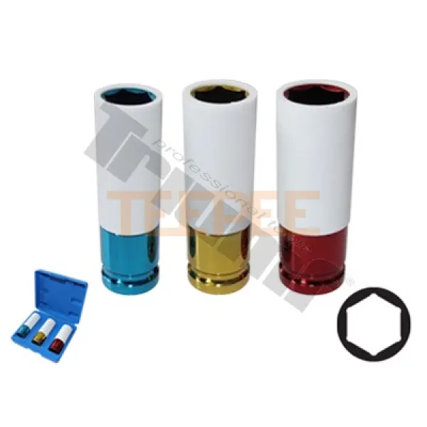 TRIUMF sada hlavíc s plastovou ochranou 1/2" vstup, 3 - dielna