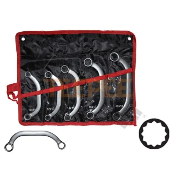 TRIUMF sada kľúčov polmesiacového tvaru 10 - 19 mm, 5-dielna