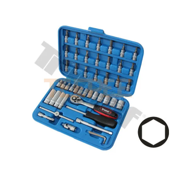 TRIUMF gola sada 1/4" rozsah 4-14mm, 46 dielna, 6hranné hlavice