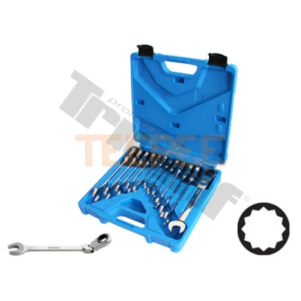 TRIUMF sada kľúčov račňových výkyvných 8 - 19 mm,12-dielna