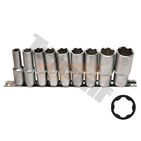 TRIUMF sada hlavíc predĺžených Surface Drive, 1/2" vstup, 9 - dielna