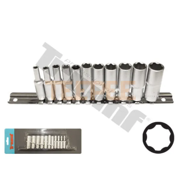 TRIUMF sada predĺžených hlavíc Surface Drive 1/4", 11 - dielna