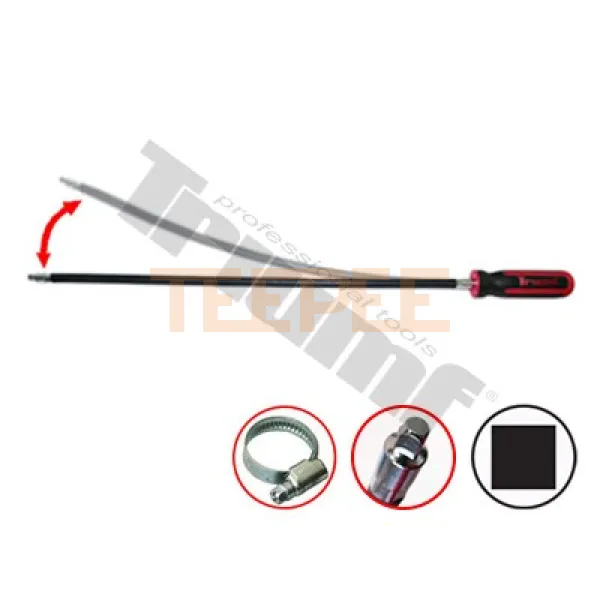 TRIUMF flexibilný skrutkovač s 1/4" vonk. 4-hr., extra dlhý 500 mm