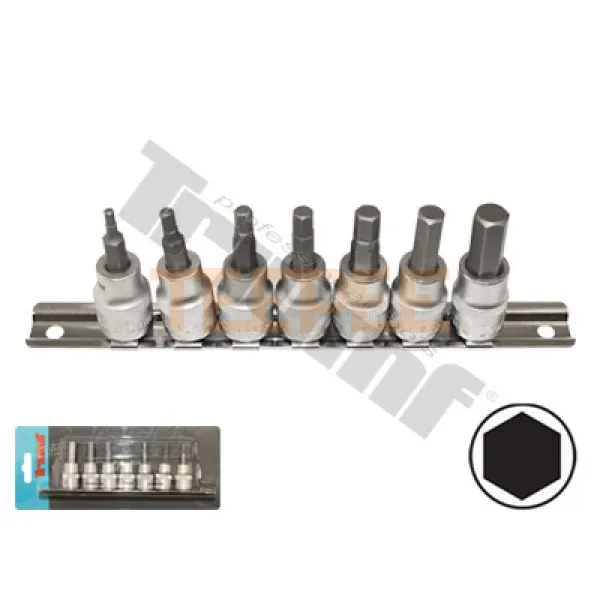 TRIUMF sada Inbus bitov v 3/8" hlavici, 7 - dielna