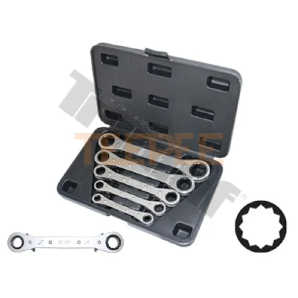 TRIUMF sada kľúčov račňových v palcových mierach, 5-dielna