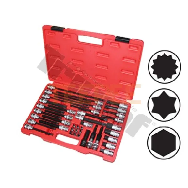 TRIUMF komplexná zostava bitov v 1/4", 3/8" a 1/2" hlaviciach, 40 - dielna