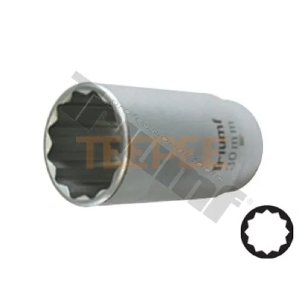 TRIUMF hlavica predĺžená 12 - hranná, 1/2" vstup