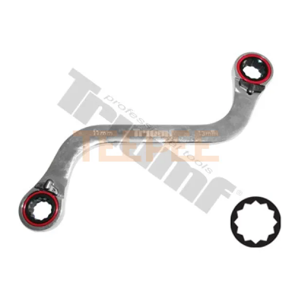 TRIUMF kľúč račňový S-tvar