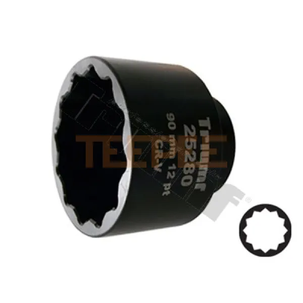 TRIUMF hlavica 1" profil 12-hran 100mm, dĺžka 100mm