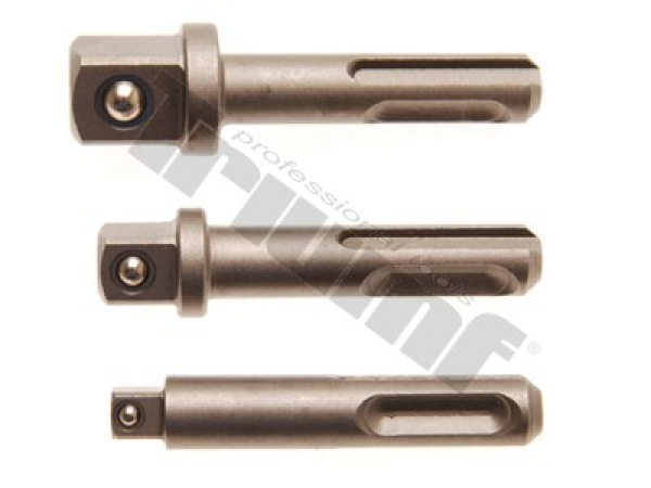 TRIUMF sada adaptérov , VÝSTUP 1/4“- 3/8” - 1/2”, SDS upnutie, 3 - dielna