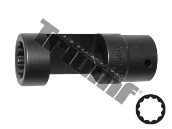 TRIUMF hlavica na vstrekovače 21mm x 85mm s otvorom zboku. 12 hran,Vstup 1/2",CrMO. Vozidlá KIA, Ford