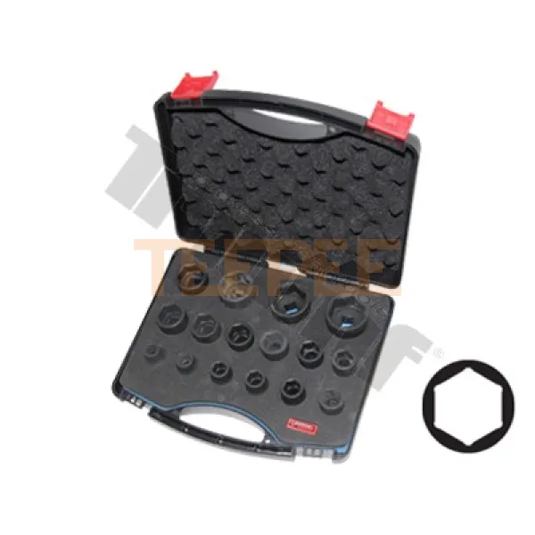 TRIUMF sada hlavíc Cr-Mo 6-hranných v kufríku, 1/2", 16 dielna