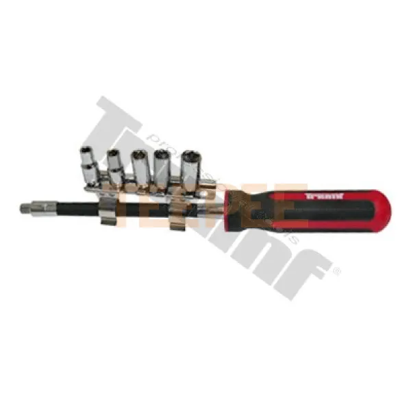 TRIUMF flexibilný skrutkovač s 1/4” VONKAJŠÍM 4-hranom a s hlavicami