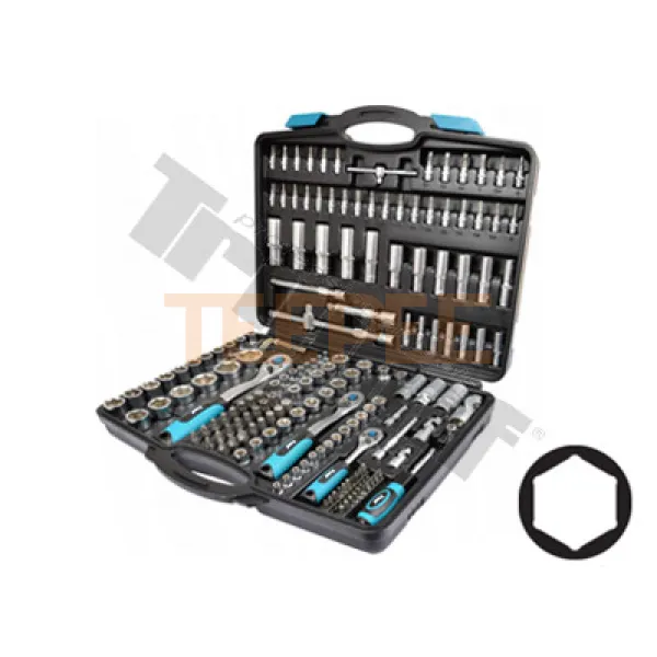 TRIUMF gola sada, 1/4", 3/8" a 1/2" vstup, 171 - dielna, 6 - hranné hlavice