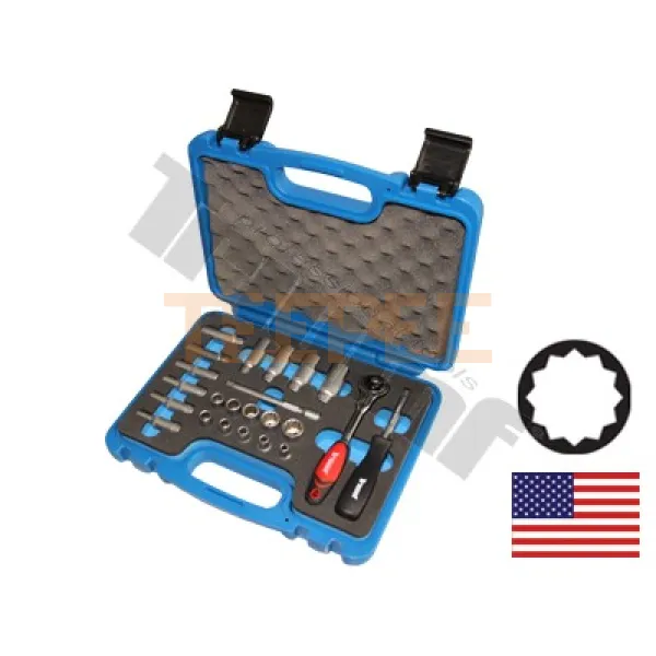 TRIUMF gola sada 1/4", 12 - hranná, palcové miery 3/16" - 9/16”, 24 - dielna