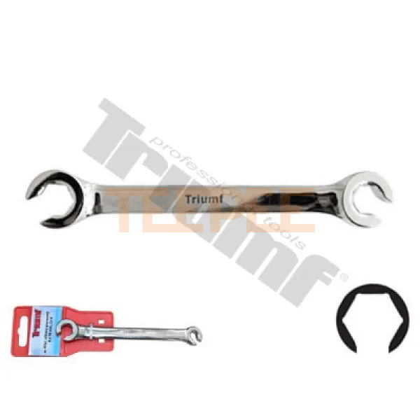 TRIUMF kľúč očkový prerezaný, CRV, na palivové a hydraulické okruhy
