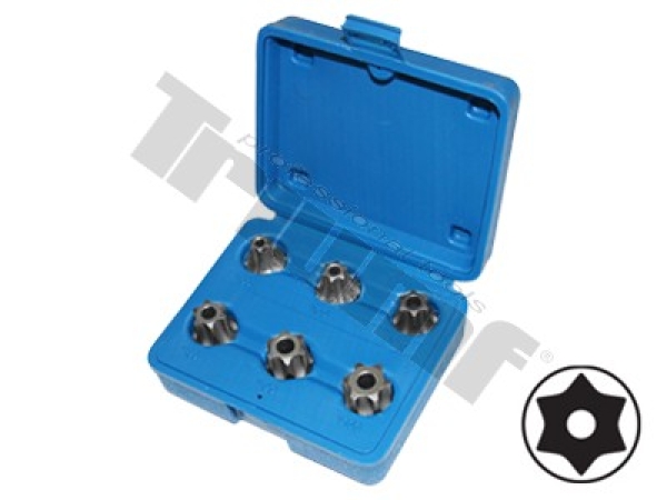 TRIUMF sada 1/2" nástavcov Torx, 6 - dielna
