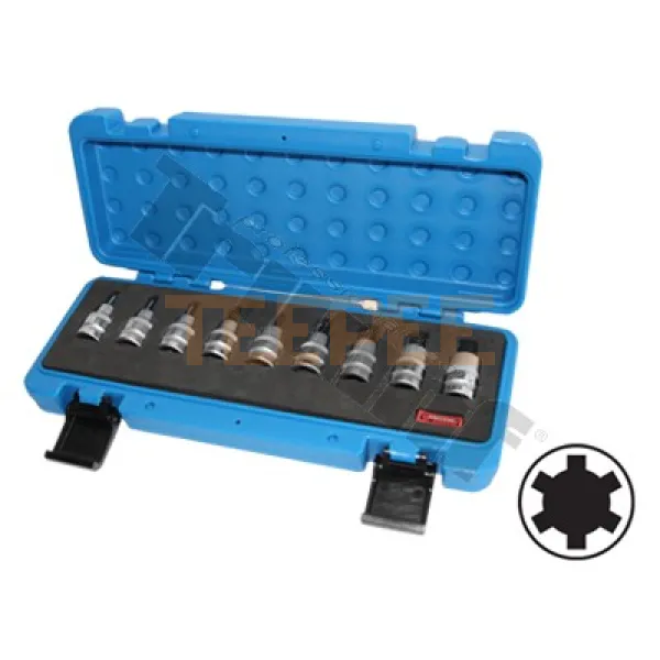 TRIUMF sada 1/2" nadstavcov Ribe na koľajnici, 9 dielna