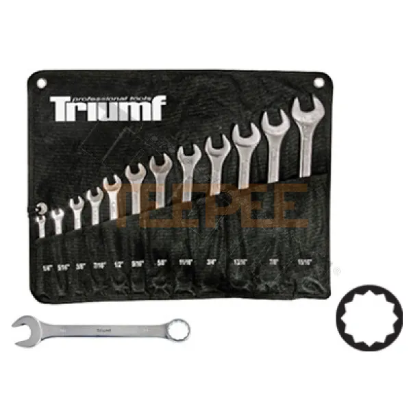 TRIUMF sada kľúčov očkovidlicových v palcových mierach, 11-dielna