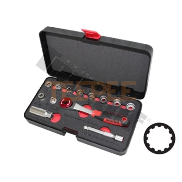 TRIUMF gola sada 1/4" 12 hranný nízky profil hlavíc, 14 dielna