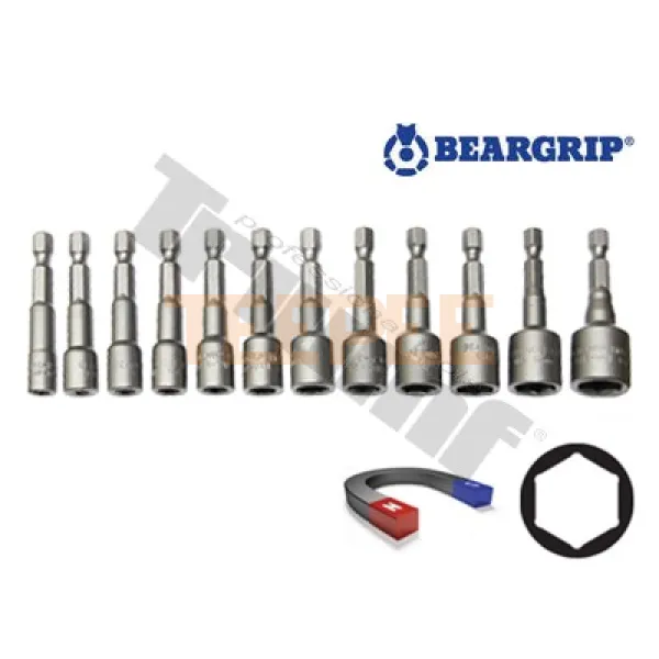 BEARGRIP sada magnetických nástavcov 12 ks