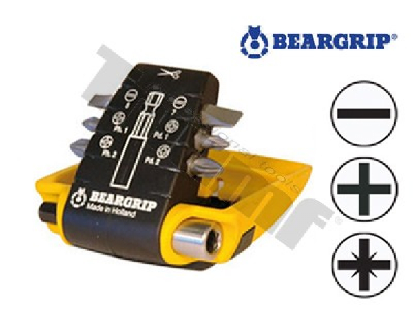BEARGRIP sada bitov ZrN "ClipPac" Pl,PH,PZ + magnetický držiak 7-dielna
