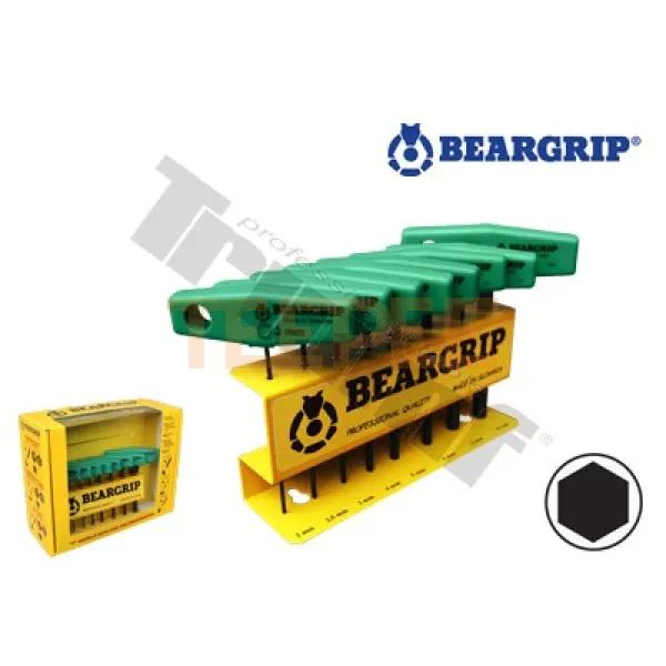 BEARGRIP sada inbus "T" rukoväť 2 - 10 mm, 8 - dielna