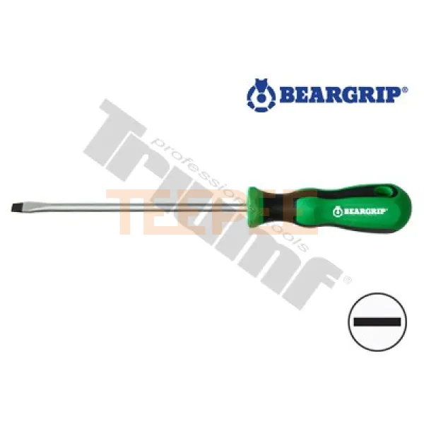 BEARGRIP skrutkovač plochý, dvojkomponentná rukoväť