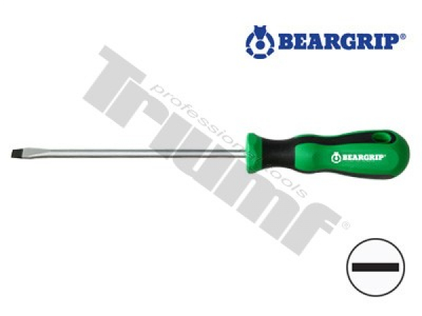 BEARGRIP skrutkovač plochý, dvojkomponentná rukoväť