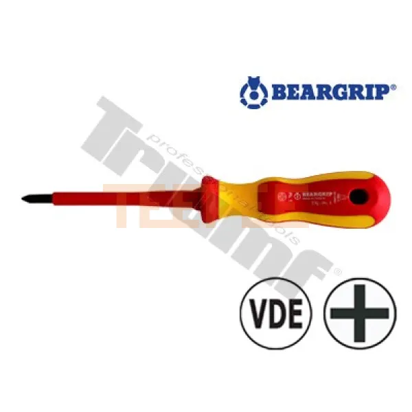 BEARGRIP skrutkovač krížový 2K VDE, PH, 1000V