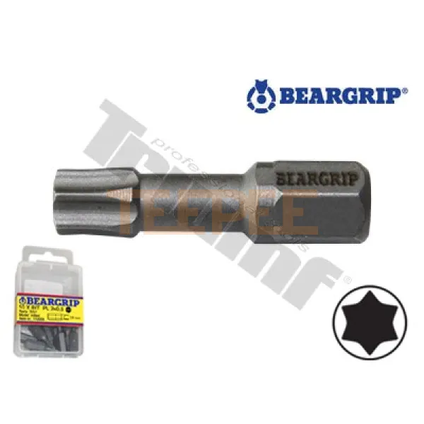 BEARGRIP bit Torx TX, dĺžka 25 mm, torzný, 1ks
