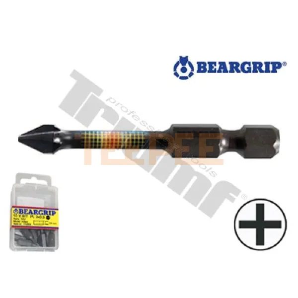 BEARGRIP bit krížový PH, úderový, dĺžka 50 mm, 1ks