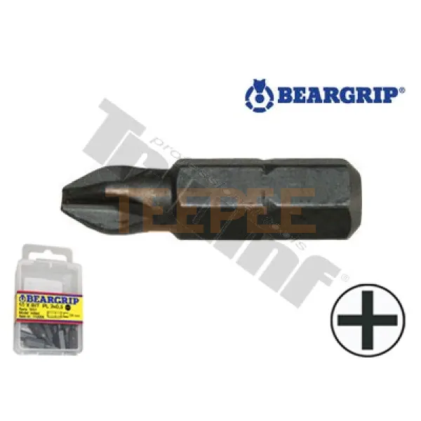 BEARGRIP bit krížový PH, dĺžka 25 mm, 1ks