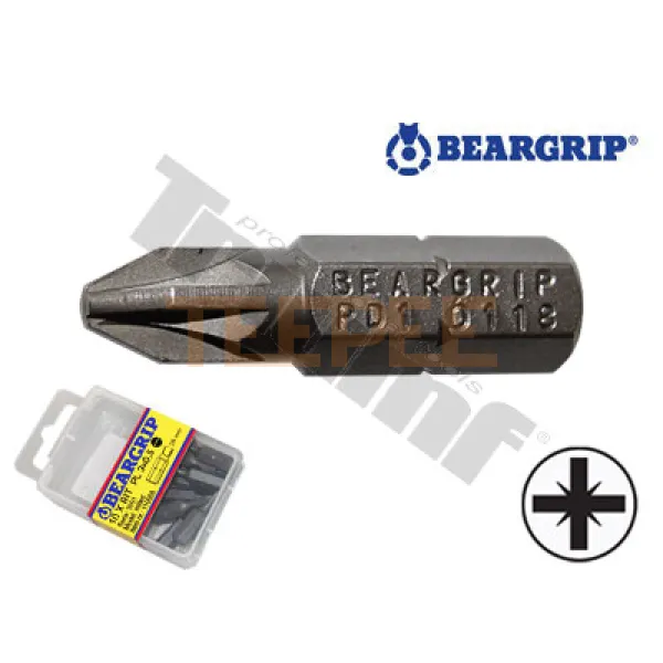 BEARGRIP bit krížový PZ, dĺžka 25 mm, 1ks