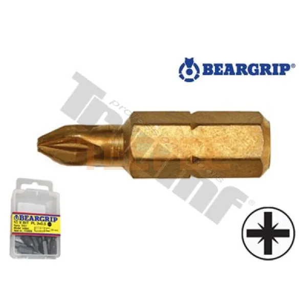 BEARGRIP bit krížový PZ1 TITAN, dĺžka 25 mm, 1ks