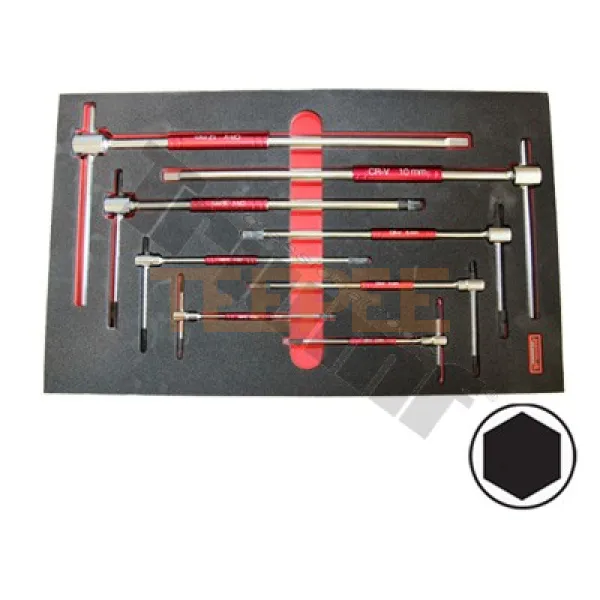 TRIUMF sada kľúčov inbus 2 -12 mm so skrutkovacím driekom, 8 dielna