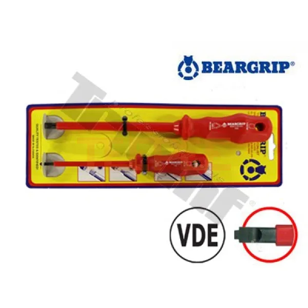 BEARGRIP sada VDE skrutkovačov, TERMINAL TYP, 2 - dielna