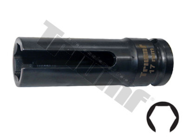 TRIUMF hlavica 1/2" 6 hran špeciálna 17mm na lambda sondy a iné čidlá