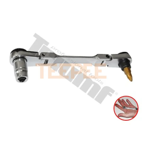 TRIUMF račňa flexi výkyvná 180°, s aretácoiu na 1/4" bity a 1/4" hlavice