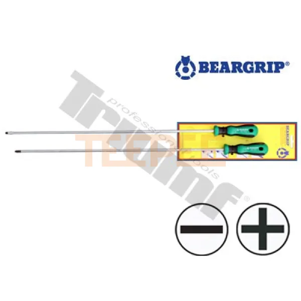 BEARGRIP sada 2K skrutkovačov PH + PL, 2 - dielna