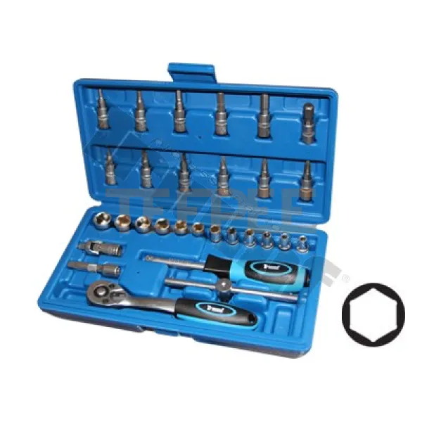 TRIUMF gola sada 1/4”, 6-hranná, 29 dielna. 6 - hranne hlavice