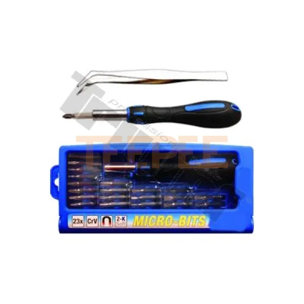 TRIUMF sada mikro bitov so skrutkovačom, 23-dielna, štandard