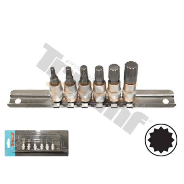 TRIUMF sada XZN nadstavcov v 1/4", 6 - dielna